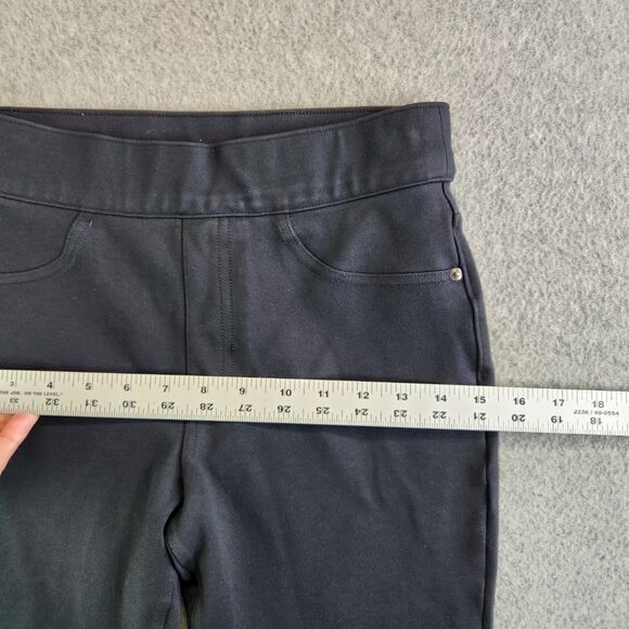 Spanx Pants Womens Small Black The Perfect Cropped Straight Leg Slimming Pull On - Picture 10 of 14